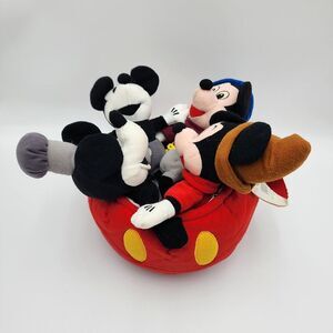VTG Disney Store Mickey Pants Fantasia Robin Hood Steamboat Willie Plush SEE PHO